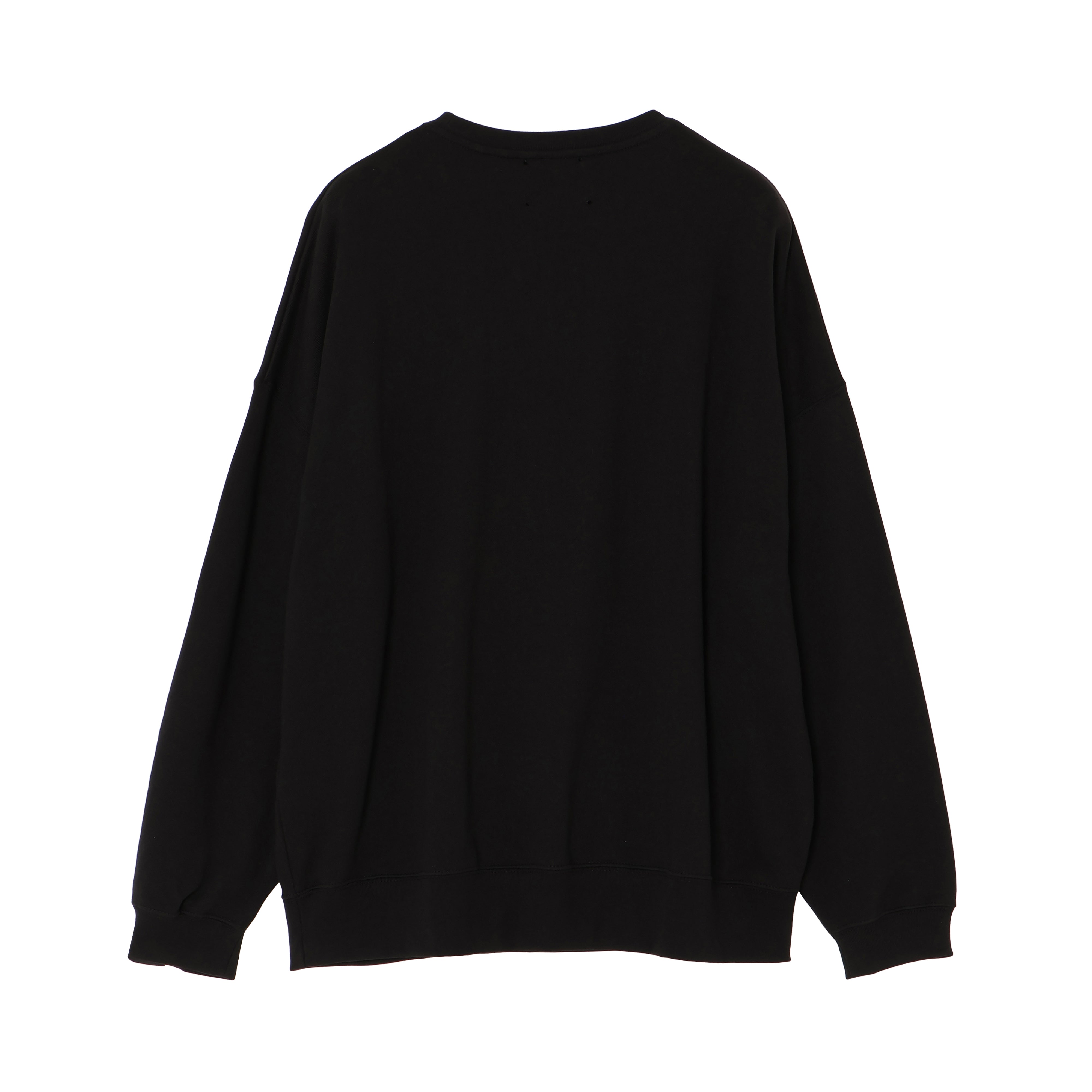 26SS SPLIT FACE CREW SWEAT (BLACK)
