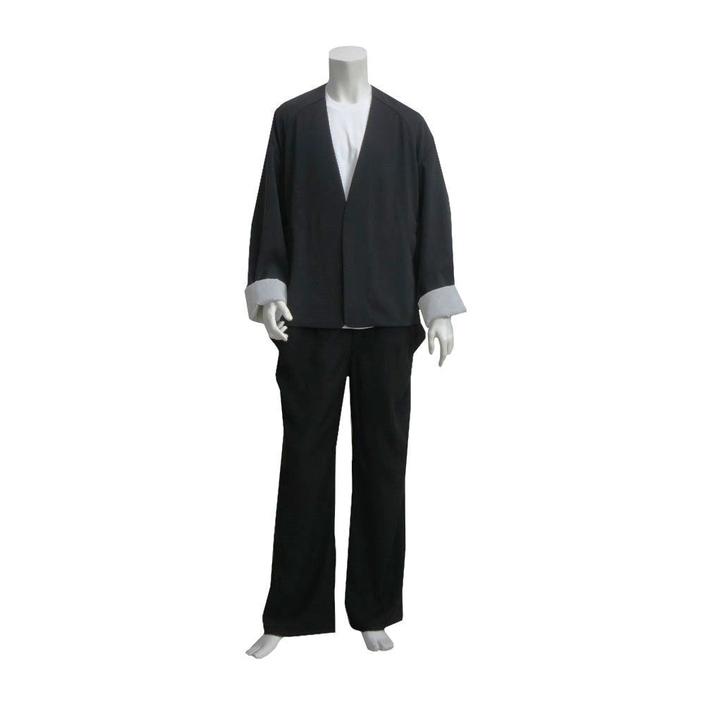 25SS NO COLLER JACKET(TWILL TWIMY) BLACK