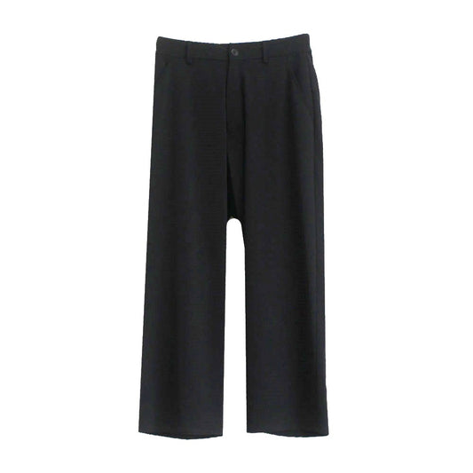 25SS WIDE STRAIGHT PANTS (TWILL TWIMY) BLACK