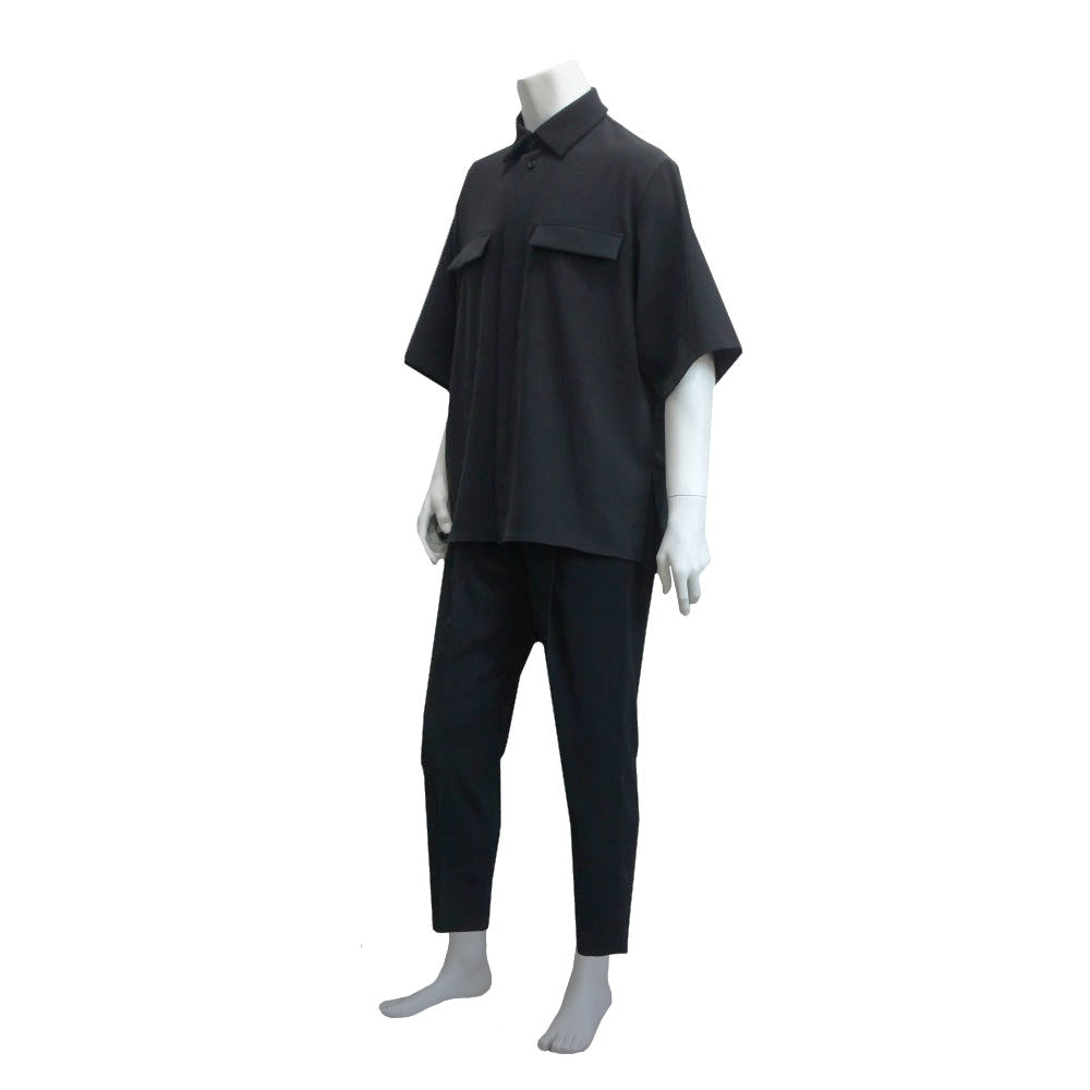 25SS  TWILL W_POCKET WHIRTS (TWILL TWIMY)BLACK