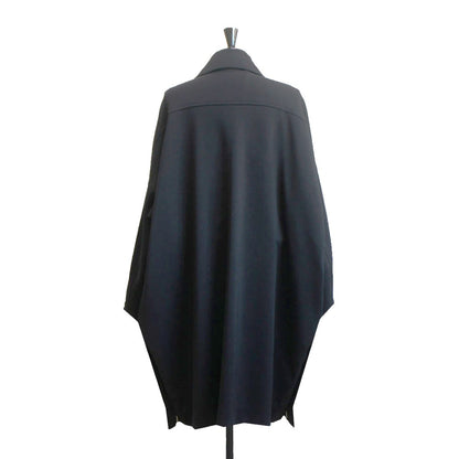 24AW STAIN COLLER LIGHT COAT BLACK