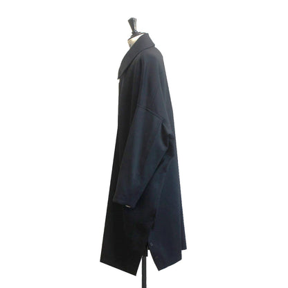 24AW STAIN COLLER LIGHT COAT BLACK