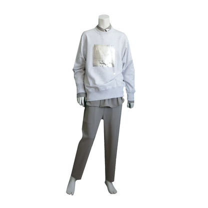 24AW CREW SWEAT WHITE HEATHER