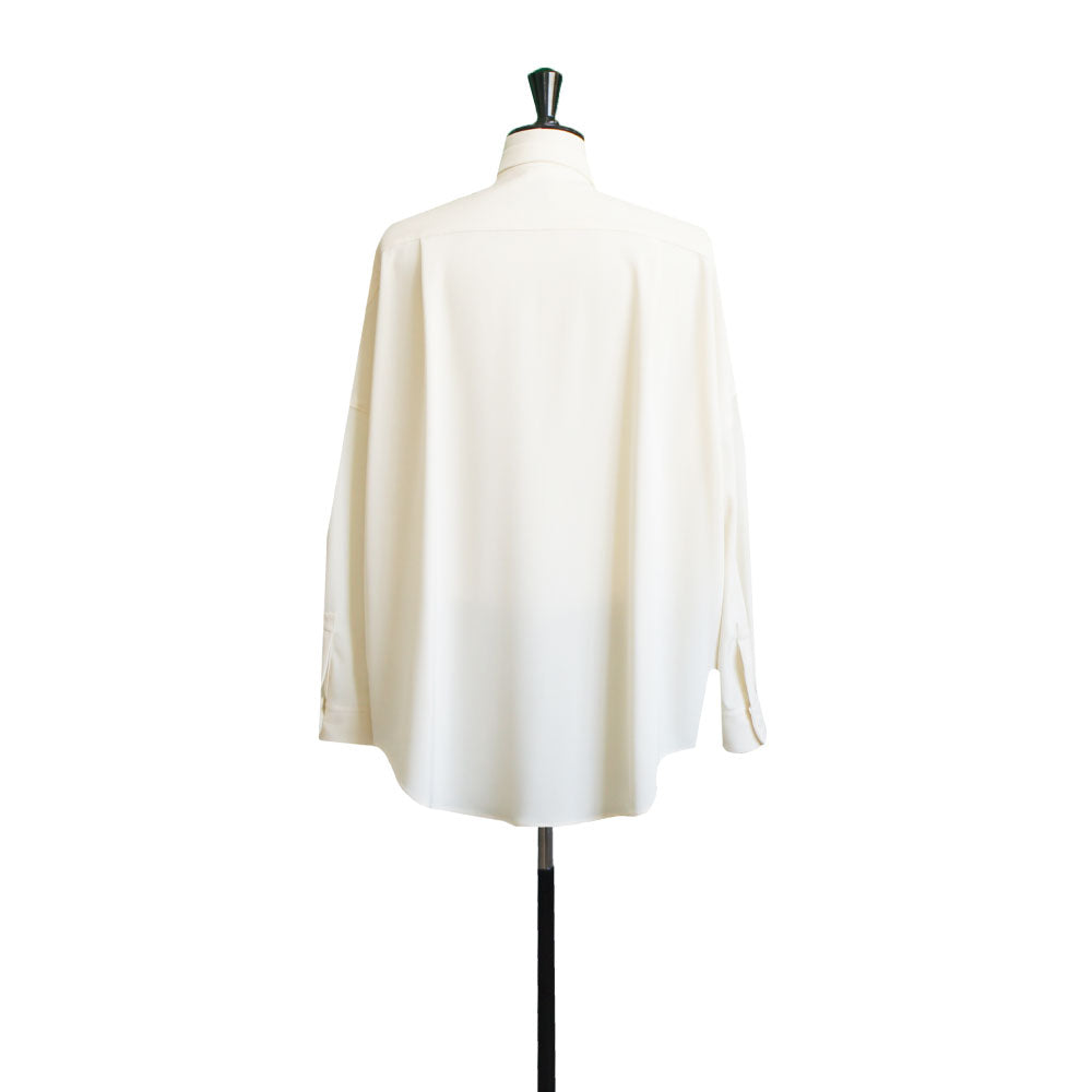 24AW TWILL BALLOON SHIRTS  WHITE