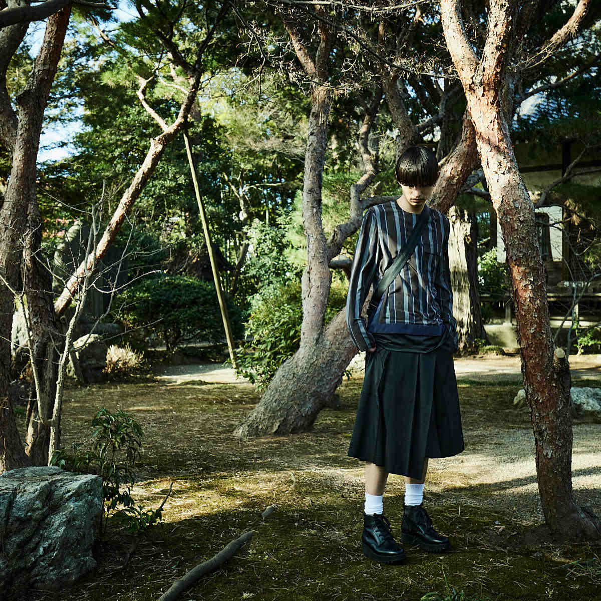 22AW WRAP SKIRT (BLACK)