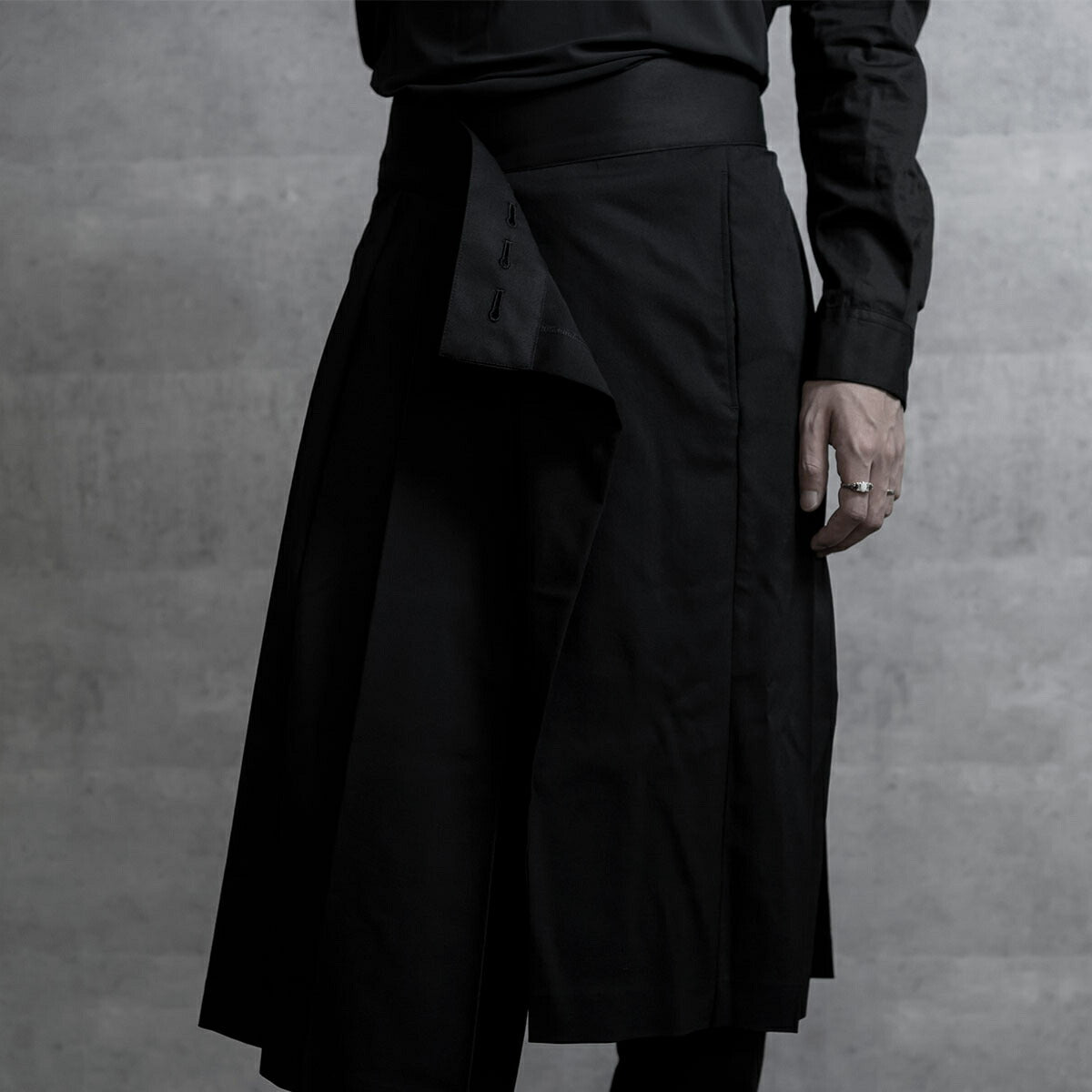 22AW WRAP SKIRT (BLACK)
